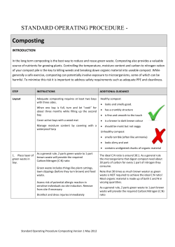 Composting Safe Operating Procedure