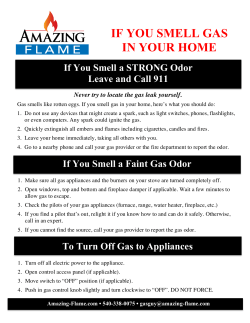 if you smell gas in your home