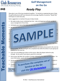 Teachable Moments - Club Resources International
