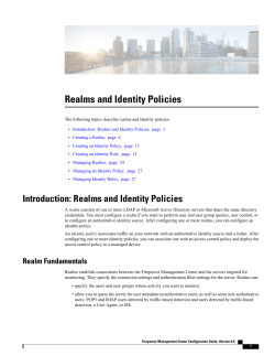 Realms and Identity Policies
