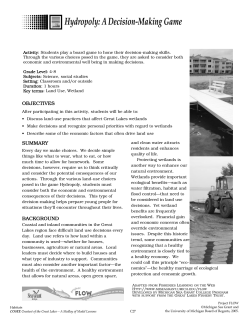 Hydropoly: A Decision