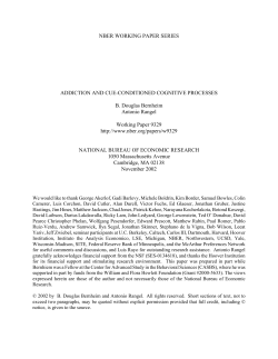 Addiction and Cue-Conditioned Cognitive Processes