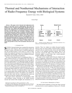 Thermal and nonthermal mechanisms of interaction of radio