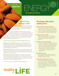 Energizing News - Fordham Campus Dining