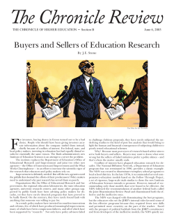 Buyers and Sellers of Education Research