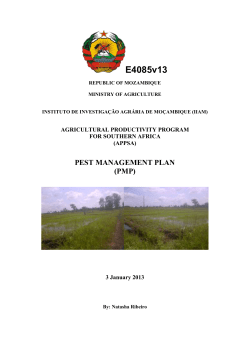 (APPSA) PEST MANAGEMENT PLAN