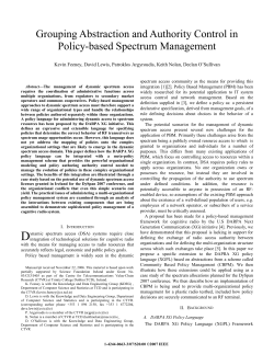 Grouping Abstraction and Authority Control in Policy