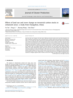 Effects of land use and cover change on terrestrial carbon stocks in