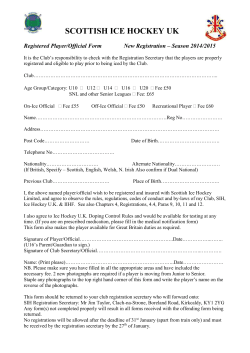 Scottish Ice Hockey - Kilmarnock Junior Ice Hockey Club