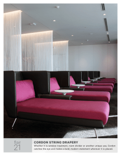 cordon string drapery