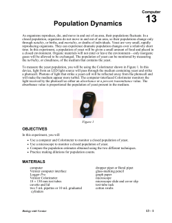Population Dynamics