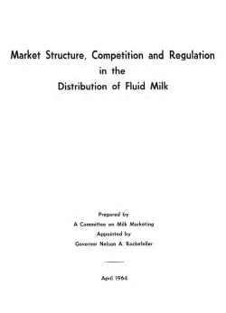 Market Structure, Competition and Regulation in the Distribution of
