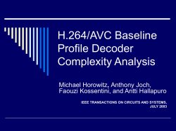 H.264/AVC Baseline Profile Decoder Complexity Analysis