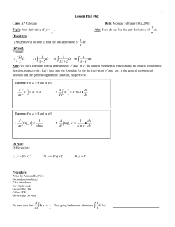 Calculus Fall 2010 Lesson 62 _Integral of y_1overx