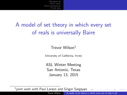 A model of set theory in which every set of reals is