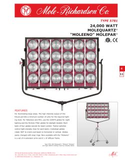24000 watt molequartz&reg; "moleeno" molepar - Mole