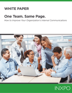 One Team. Same Page.