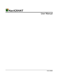 NaviGRANT TM User Guide