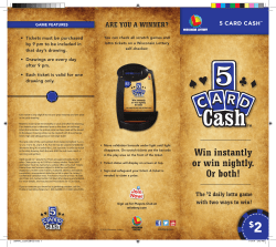 5 Card Cash Information