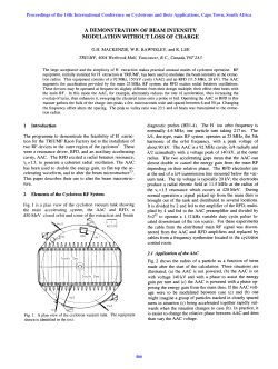A Demonstration of Beam Intensity Modulation Without Loss of Charge