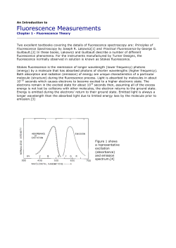 Fluorescence Measurements - Communication Technology srl