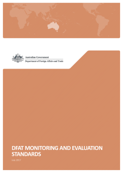 DFAT monitoring and evaluation standards