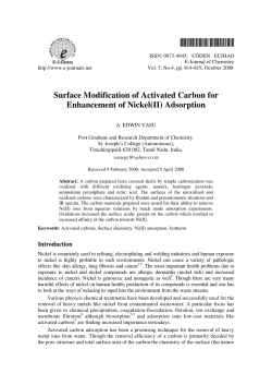 Surface Modification of Activated Carbon for