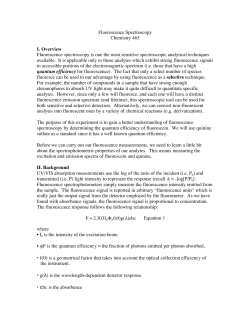 Fluorescence Spectroscopy