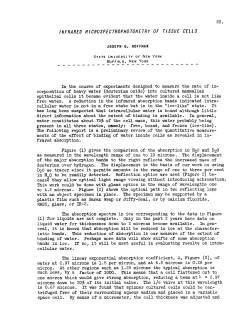 Infrared Microspectrophotometry of Tissue Cells
