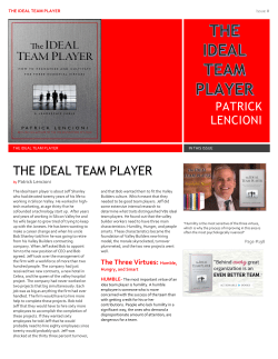 the ideal team player