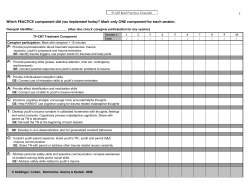 Client Identifier (e - Trauma-Focused Cognitive Behavioral Therapy