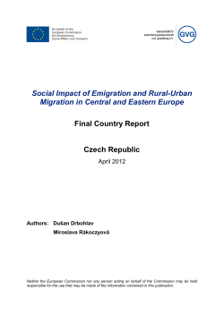 Social Impact of Emigration and Rural