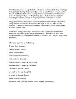 This information serves as a guide for the selection of courses at the