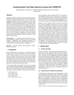 Visualizing Real-Time Radio Spectrum Access with CORNET3D
