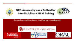 NRT: Aeroecology as a Testbed for Interdisciplinary STEM Training