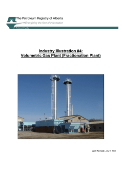 Industry Illustration #4: Volumetric Gas Plant