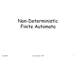 Nondeterministic Finite Automata