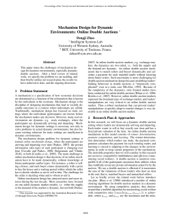 Mechanism Design for Dynamic Environments: Online