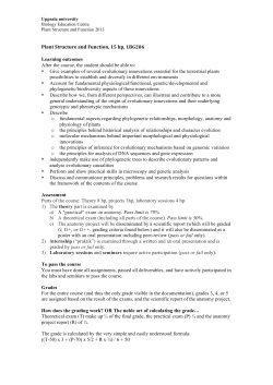 Plant Structure and Function, 15 hp, 1BG206