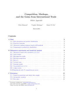 Competition, Markups, and the Gains from International Trade
