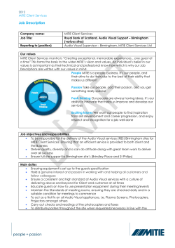 Essential Experience / Abilities