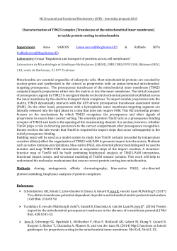 (Translocase of the mitochondrial Inner membrane) to