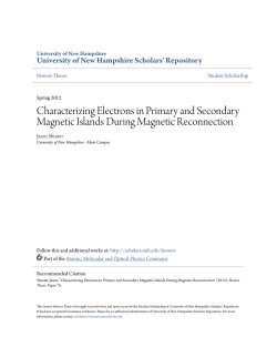 Characterizing Electrons in Primary and Secondary Magnetic