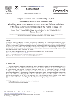 Matching Pressure Measurements and Observed CO2 Arrival Times