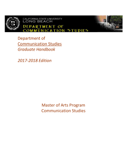 Department of Communication Studies