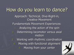 How do you learn to dance?