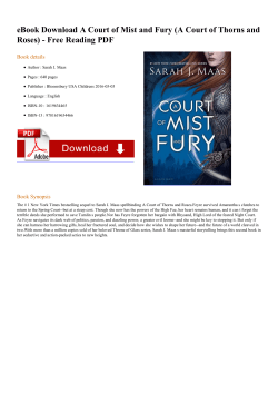 eBook A Court of Mist and Fury (A Court