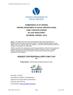 Appendix E - Supplier Exceptions to VDSS Contract Template