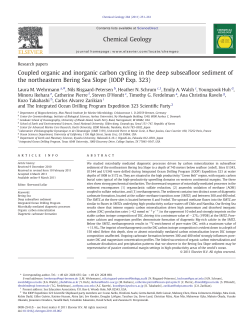 Coupled organic and inorganic carbon cycling in the deep