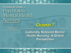 Psych Nursing Culturally Relevant Mental Health Nursing